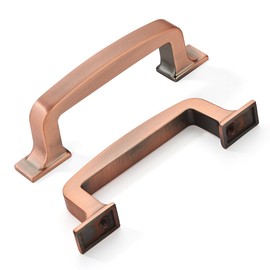 khtumeware 10 Pack 3 Inch Kitchen Cabinet Handles Brushed Antique Copper Cabinet Pulls Drawer Pulls Kitchen Cabinet Hardware Kitchen Handles for Cabinets Cupboard Handles Drawer Handles