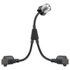 1 Pcs 2 in 1 Light Socket to Plug Adapter,