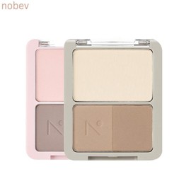 NOBEV Volume Detail Shading Palette 9.8g*2ea, Shade 1#$%Shade  2:01 Taupe Gray-02 Neutral Brown