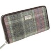Glen Appin of Scotland Harris Tweed Staffa Long Zip Purse