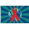 World Aids Awareness Flag 3x5ft Poly