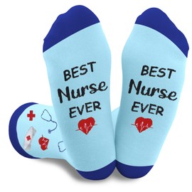 QONCV Nurses Week Gifts, Nurse Nursing Nurses Practitioner Rn Gifts for Women Men Socks Appreciation Graduation Retirement Thank You Halloween Christmas Birthday Valentines Presents