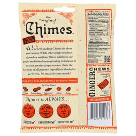 Chimes All Natural Orange Ginger Chews - 5 oz Bag