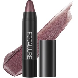 FOCALLURE Ultra Chic Metallic Lipstick,Rich Vitamin E Lip Crayon,Lightweight Shinning Color without Drying or Fading,Long Lasting Lips Makeup,#22 Pottery