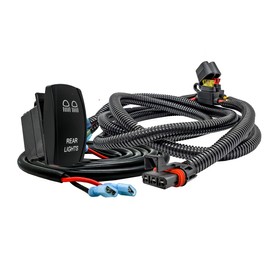 10ft. Pulse Power Bus Bar Plug & Play Wire Harness with On/Off Rocker Switch for Rear Lights Compatible with Polaris Xpedition XP ADV Ultimate Northstar Premium