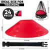 Soccer Cones for Training - (24 Pcs) with Mesh Bag