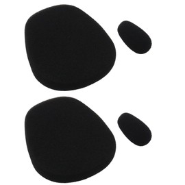 Create idea 1 Pair of Replacement Ear Pads and 1 Pair of Mic Windscreen Foam Compatible with BlueParrott B450-XT Replacement Ear Cushions Cups Cover