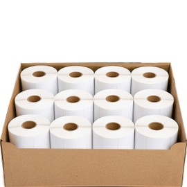 Aquos Torrey Printing Scale Label TR-8010 Blank UPC Standard Label for LSQ-40L Scale | 700 Labels Per Roll | Thermal White Label Rolls | 36 Rolls