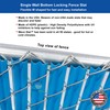 FenceSource Wave Slat (9 Colors) Single Wall Bottom Locking Privacy