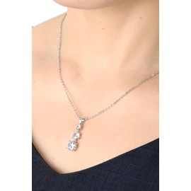 MIONO, Produced by Yumi Katsura, CZ, Finest D Color, Zirconia, Necklace, Pendant, Yumi sienne, Swaying, Popular, Large, Luxurious, Cubic Zirconia, Cubic Zirconia