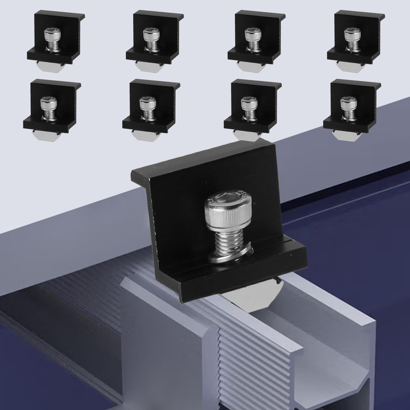 Pack of 8 Solar Panel Brackets, 30 mm Solar Panel