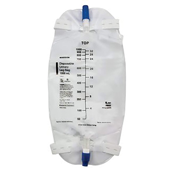 McKesson Urinary Leg Bag - 4601-EA - 500 mL, 1 Each / Each
