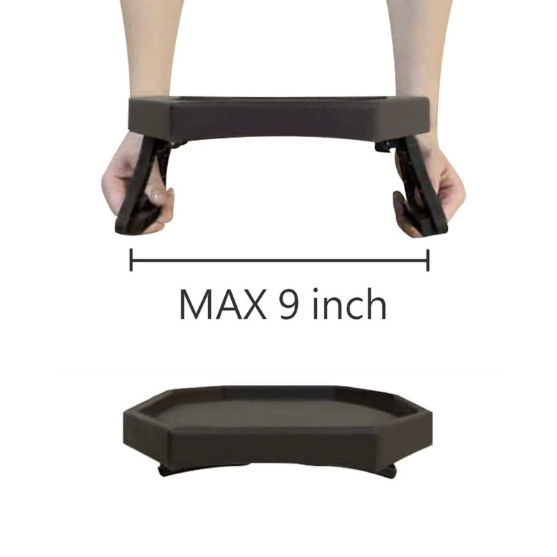 Sofa Arm Clip Table, Armrest Tray Table, Drinks/Remote Control/Snacks Holder