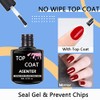 Top & Base Coat for Semi-Permanent Gel Nail Polish