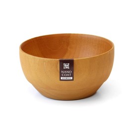 Kishu Lacquer WR-470236 Kakuda Seibeeshen Soup Bowl DS Soup Ball L Wood Nano Coat Dishwasher Safe Natural
