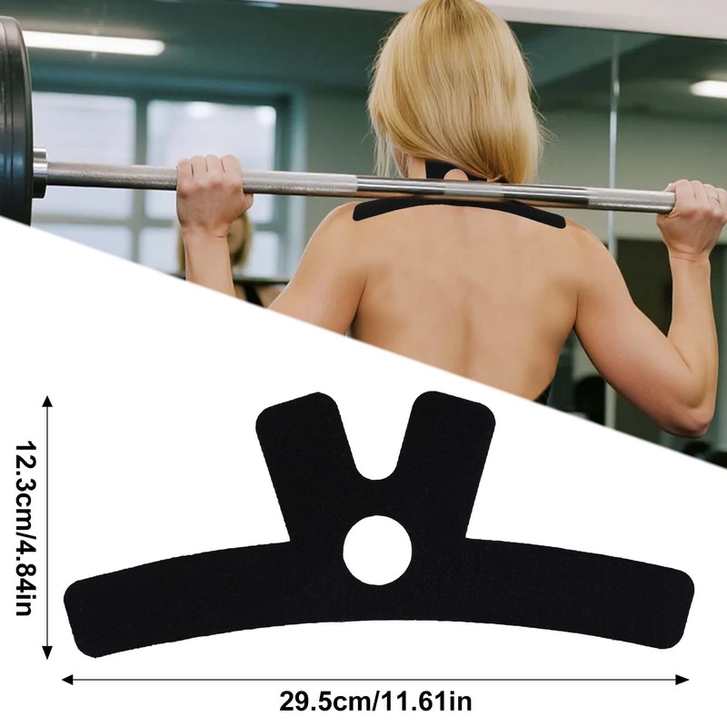 15pcs Precut Kinesiology Tape for Neck, Breathable Sweatproof Muscle Tape