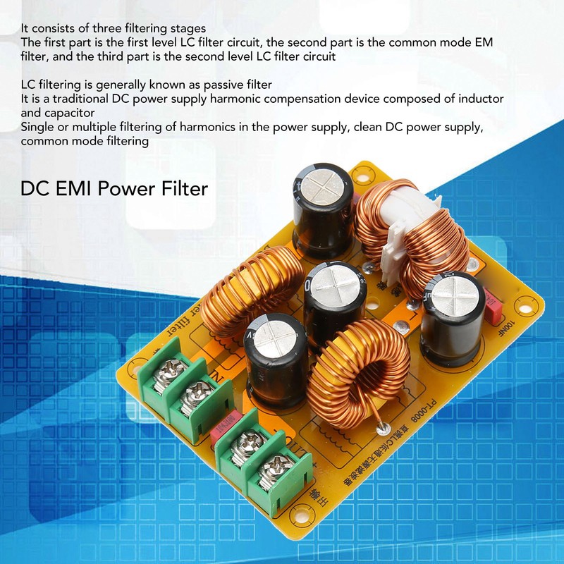 DC LC Filter EMI EMC Automotive Sound High Frequency Filter
