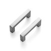 Ravinte 2 Pack Square Bar Kitchen Cabinet Handles Brushed Nickel