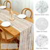LOMOHOO 2 x Silver Table Runners, 70 x 300 cm