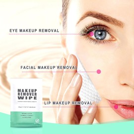 200 Individual Makeup Remover Wipes Bulk,Individually Wrapped Face Cleansing Wipes, Travel Makeup Remover Cloth for Travel Hotel Skin Care Face Cleansing