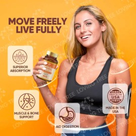 Turmeric Gummies with 95% Curcumin, Black Pepper, Saw Palmetto & Pumpkin Seed Oil, Herbal Supplement Gummies for Joint and Active Lifestyle Support