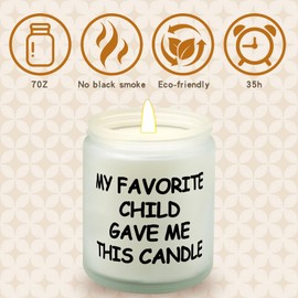 Lihome Gifts for Mom from Daughter Son, Best Mom Gifts, Funny Birthday Mother's Day Thanksgiving Christmas Gift, Vanilla Coconut Candle