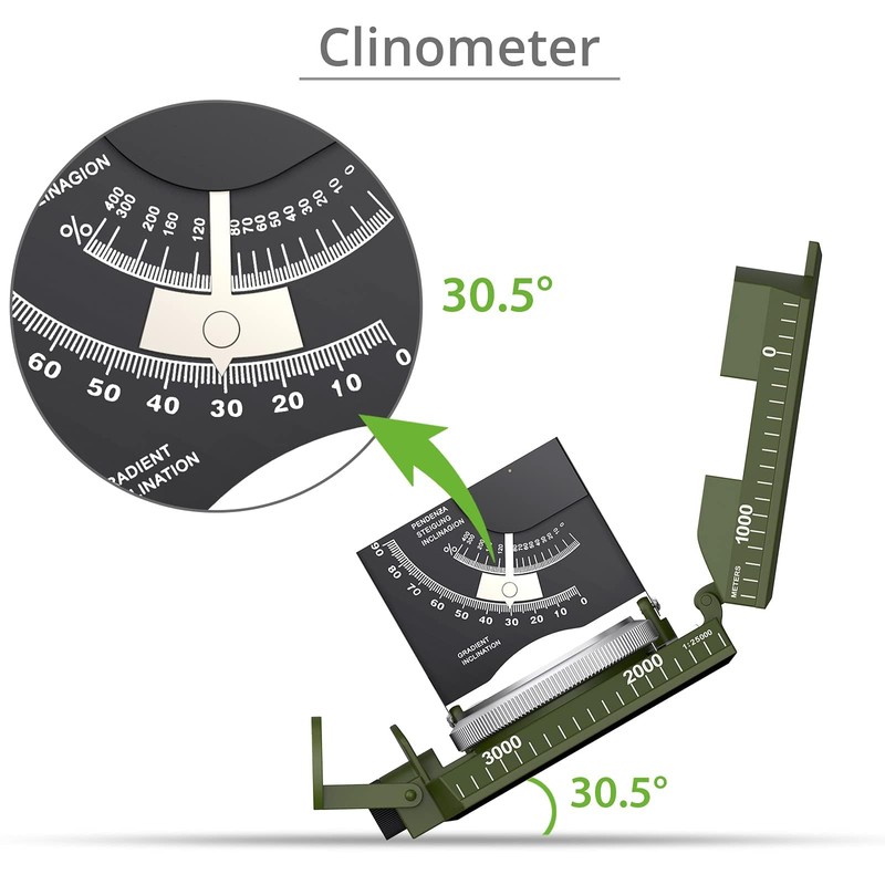 zalati Compasses High Accuracy Multifunctional Tool Military Compass Navigation for