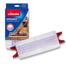 Vileda Ultramax Microfibre Sensitive Floor Mop Replacement Cover, Mop Cover Ultramat_Ultramax, for Sensitive Floors, Gentle Parquet Cleaning, Machine Washable, Pack of 1