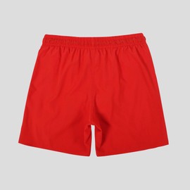 MADHERO Mens Swim Shorts 4 Way Stretch Short Bathing Suits Swim Trunks Mesh Liner Red Size 2XL