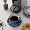 Selamica Ceramic 8 oz Cappuccino Cup Set with Saucers, Espresso