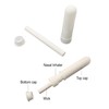 100 Pcs White Refillable Nasal Inhalers, Eco-Friendly PP Plastic Personal
