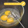 Egg Whisk,2 Pack Stainless Steel Home Kitchen Tool, Hand Easy