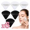 Set 6 Esponja Maquillaje Polvo Base Triángulo Cosméticos F