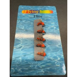 Flying Hook Flies Red Fishing Lures