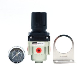 Shiwaki AR3000-N02 Female Thread 1/4 NPT Air Pressure Regulator 0.05-0.85 MPA(0.51-8.7KGF/CM) Adjustable with Bracket,Gauge