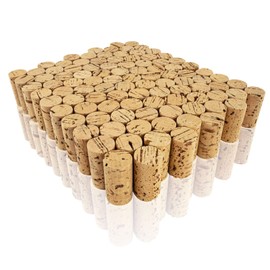 MCE-Commerce A74001100 Corks, Craft Corks, Wine Corks, Natural Corks, Craft and Decorating, Pack of 100, Diameter 2.5 cm, Length 4.5 cm, Natural