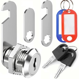 ZiYuya Letter Box Lock with Key Different and Key Labelings, Letter Box Lock, Cabinet Lock, Furniture Lock, Locker Lock, Lock Plates, Post Box Lock, Lever Lock (20 mm)