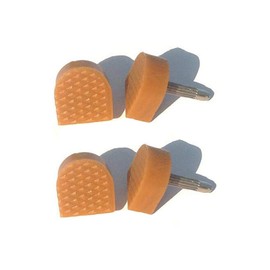 6 Pairs Beige U Shaped High Heel Tips Shoes Replacement Kit Non-Slip Shoes Repair Taps Cap Women Lady Girls High Heel Cap Protectors Non-Slip Reduce Noise (Thick Pins 3mm; 10mm x 10mm)