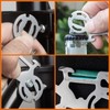 TONAUP Mini Multitool Bicycle, 12-in-1 Bicycle Tool with Aluminium Whistles,