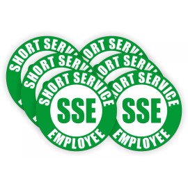 Unbranded/Generic 6~pack Short Service Employee Hard Hat Stickers \ Safety Helmet Decals Temp SSE
