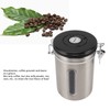Coffee Canister 1800ml 304 Stainless Steel Window Design One Way