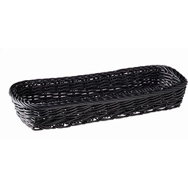 APS Cutlery Basket, Polypropylene, black, 27 x 10 cm Height: 4.5 cm.