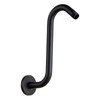OFFO Shower Head Extension Arm 8 Inch, Matte Black S