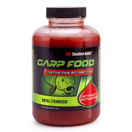 Tandem Baits Carp Food Attract Activator Perfect Strawberry, Fish Attractors, Carp Fishing Without Effort, Big Fish Bait, Carp Accessories for Professionals & Hobby Anglers 500 ml