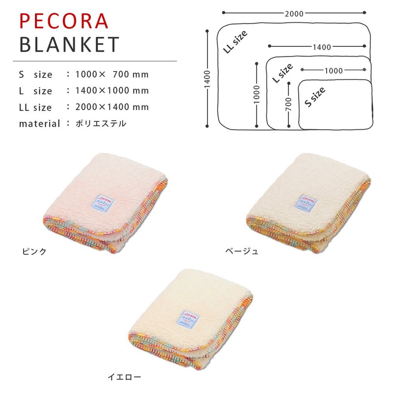 Pecora Two - Sided Fluffy Boa Blanket with Sheep -