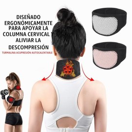 Soporte magnético para el cuello, soporte suave para el cuello con 5 imanes, soporte ajustable para el cuello para aliviar el dolor de cuello, 2 unida