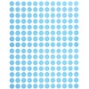 5/16-2700 x 8mm Small Circular Label Coloured Stickers Light Blue
