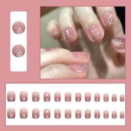 KOUMAKI Nail Tip, 3D Nail Tip, Short Nail Seal, Round Tip, Japanese Style, Popular, For Coming of Age Ceremonies, School Entrance Ceremonies, Graduation Ceremonies, Weddings, Parties, Daily Life,