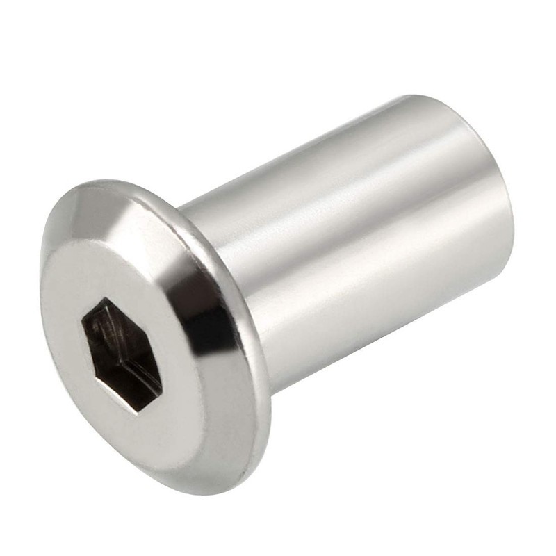 sourcing map 10pcs M10 x 21 mm Rivet Hex Socket