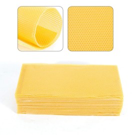 Honeycomb Bee Wax Foundation, 30 Pcs Honeycomb Foundation Beehive Wax Frames Waxing Beekeeping Equipment Tools 195 * 415mm (US Stock)